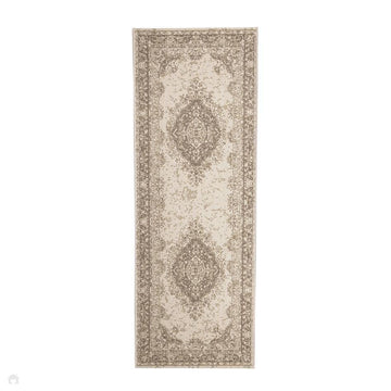 County Medallion Natural In-Outdoor Flatweave Runner-Melrose-Rug Love - The Most Loved Rug Store